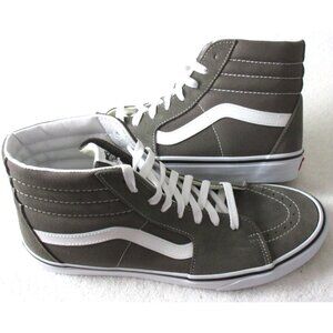Vans Men's Sk8-Hi Color theory Bungee Cord Grey Canvas Suede shoes Sizes NIB